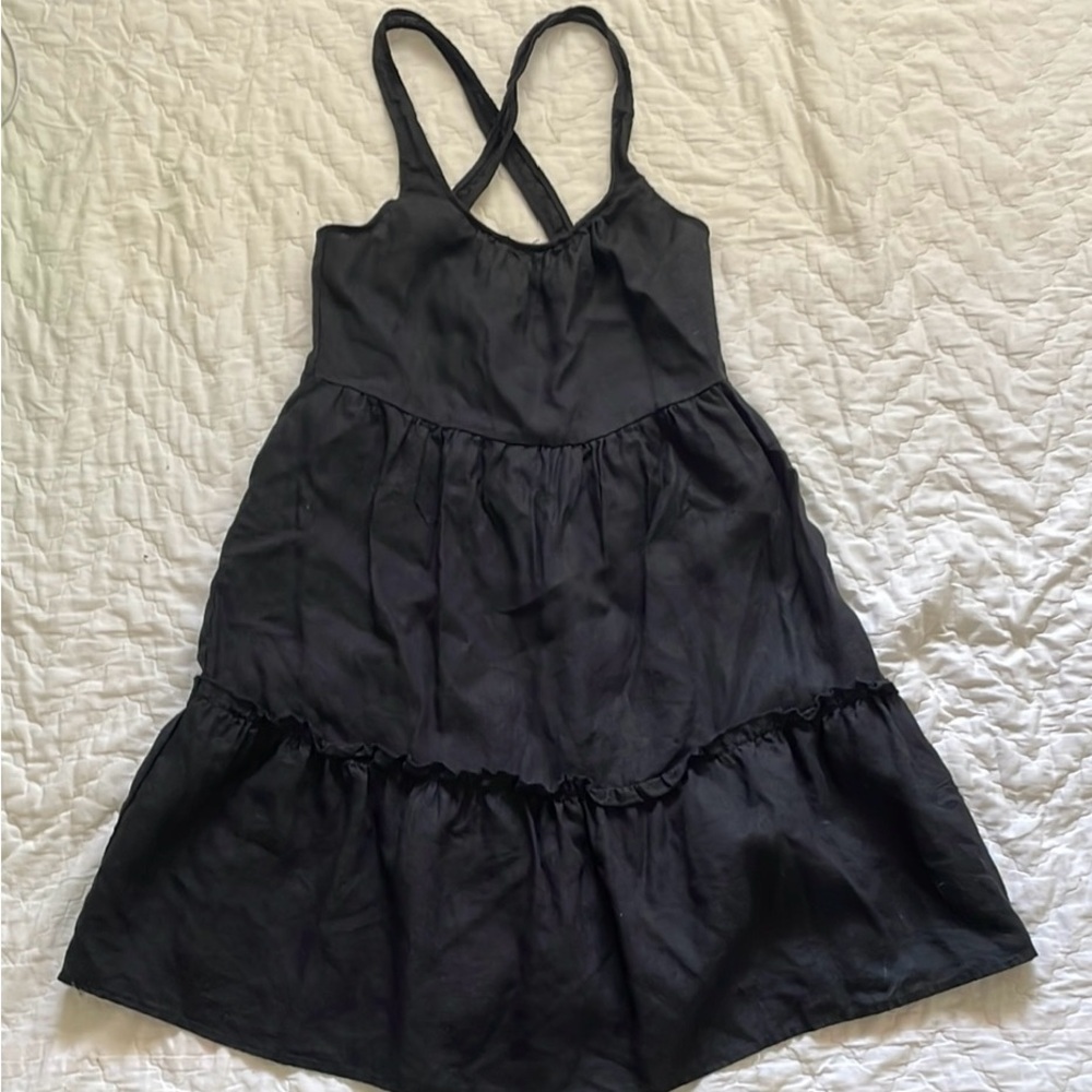 Saks Fifth Avenue Linen Tiered Dress